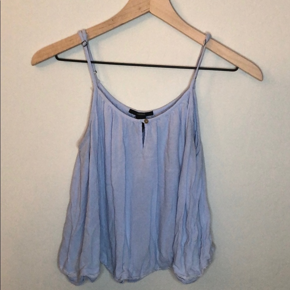 Light blue crop tank